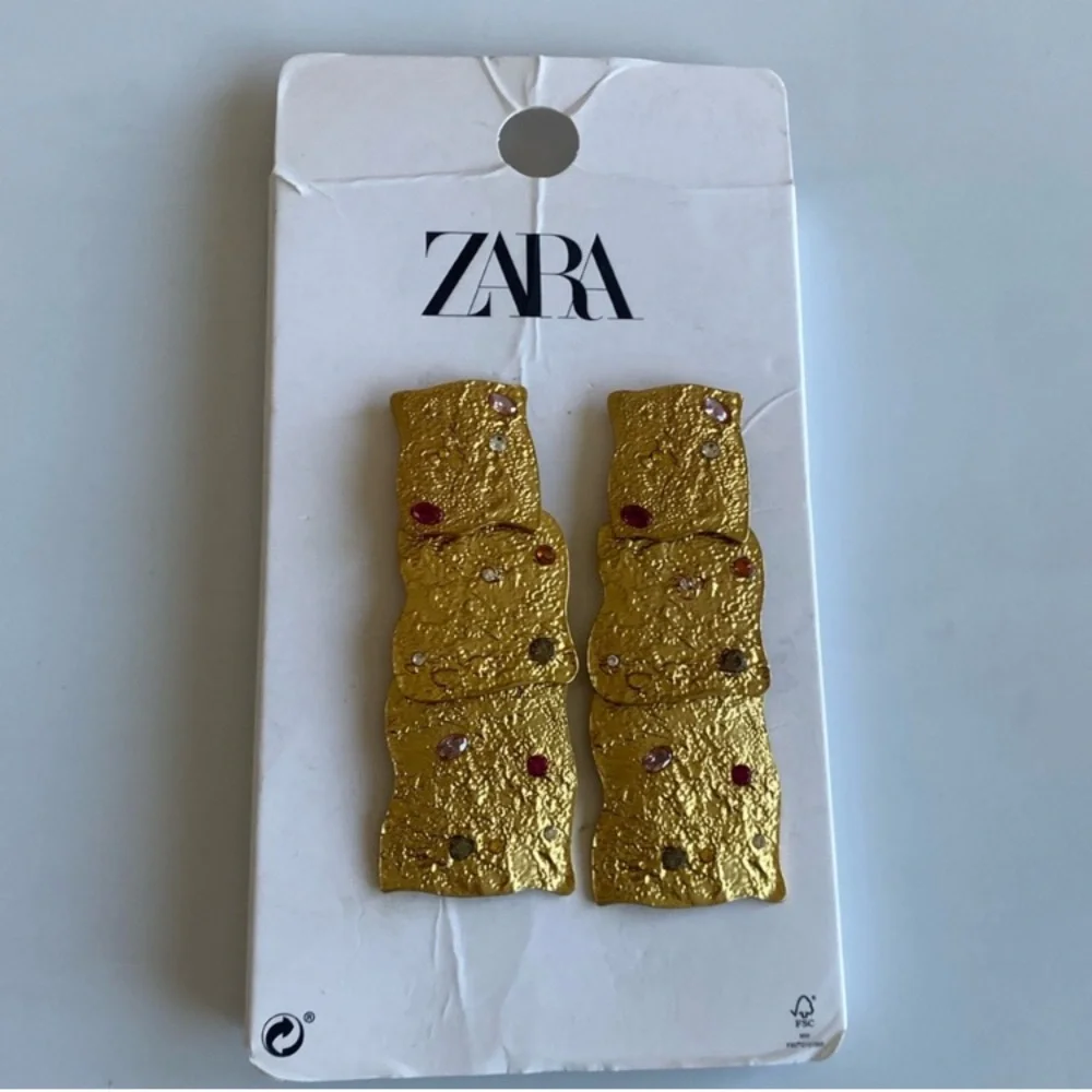 NWT Zara Maxi Gold Tone Earrings - Picture 8 of 11